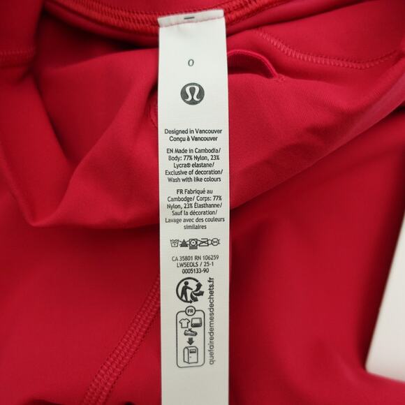 New Lululemon Legging Size 0 Wunder Train High Rise Tight 28" PDRA $98 - Picture 6 of 8